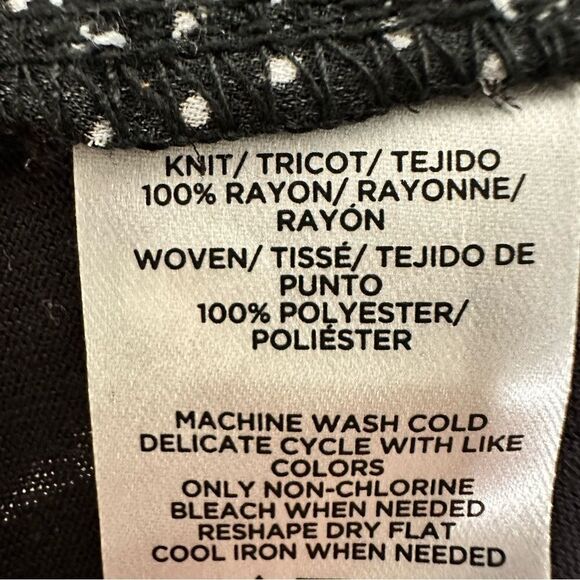 Loft small black & white polka dot top - Picture 4 of 6